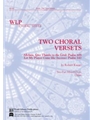 Two Choral Versets