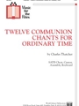 Twelve Communion Chants for Ordinary Time