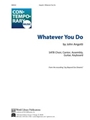 Whatever You Do