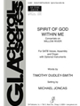 Spirit of God within Me - Instrument edition