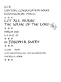 Let All Praise the Name of the Lord Psalm 148