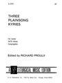 Three Plainsong Kyries - SATB edition