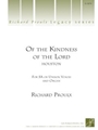 Of the Kindness of the Lord