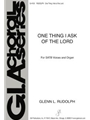 One Thing I Ask of the Lord