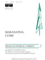 Maranatha, Come - Instrument edition