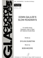 Down Galiliee's Slow Roadways - Instrument edition