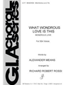 What Wondrous Love Is This