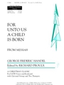 For unto Us a Child Is Born - Keyboard edition