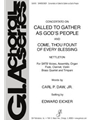 Called to Gather as God's People / Come, Thou Fount of Every Blessing - Full Score and Parts