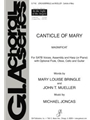 Canticle of Mary - Full Score and Parts