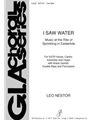 I Saw Water - Full Score and Parts