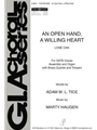 An Open Hand, a Willing Heart - Full Score and Parts
