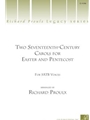 Two Seventeenth-Century Carols for Easter and Pentecost
