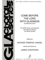 Come before the Lord with Gladness - Full Score and Parts