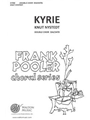 Kyrie (SSA, SATB)