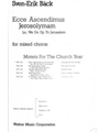 Ecce Ascendimus Jerosolymam (Lo, We Go Up to Jerusalem)