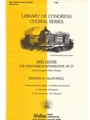 Drei Lieder (Fur Vierstimmigen Mannerchor, Op. 24)