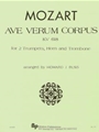 Ave Verum Corpus - brass quartet (2-1-1) - score and parts