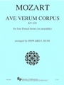 Ave Verum Corpus - 4 horns - score and parts