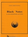 Black Notes - alto sax and piano - score and part