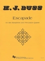 Escapade - solo alto sax and 4 percussion - score and parts