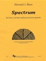 Spectrum - solo bass clarinet and 4 percussion - score and parts