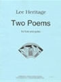 Two Poems - flute and guitar - score and part