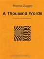 A Thousand Words - clarinet, viola and trombone - score and parts