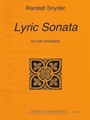 Lyric Sonata - flute and piano - score and part