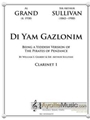 Di Yam Gazlonim - Clarinet 1