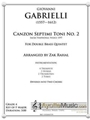 Canzon Septini Toni, No. 2