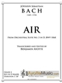 Air from Orchestral Suite No. 3 in D for String Quartet