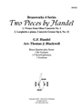 2 Pieces by Handel