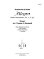 Allegro from Divertimento No. 3, K 166
