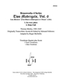 2 Madrigals, Vol. 6, Trb