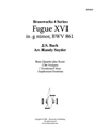 Fugue XVI in g minor, BWV 861