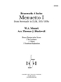 Menuetto I from Serenade in D K 203/189b
