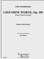 Lied Ohne Worte, Op. 109