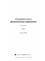 Bicentennial Variations score only