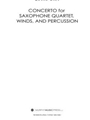 concerto for saxophone quartet and wind ensemble (rental)
