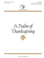 Psalm of Thanksgiving