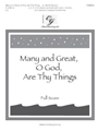 Many And Great O God Are Thy Things
