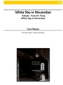 White Sky In November for Alto Flute, Cello and Piano