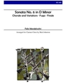 Sonata No. 6 in D Minor for Clarinet Choir