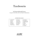 Tambourin for Flute and Concert Band (Full Score ONLY)
