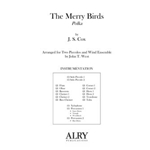 The Merry Birds for Two Piccolos and Wind Ensemble (Full Score ONLY)