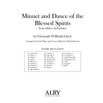 Minuet and Dance of the Blessed Spirits for Flute and Concert Band (Full Score)