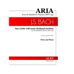 Aus Liebe will mein Heiland sterben for Flute and Piano