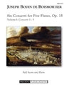 Six Concerti for Flute Flutes, Op. 15, Volume I