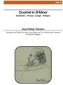 Quartet In B Minor  From Tafel-musik